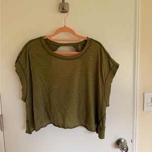 Free People My Time Tee in Seagrass XS